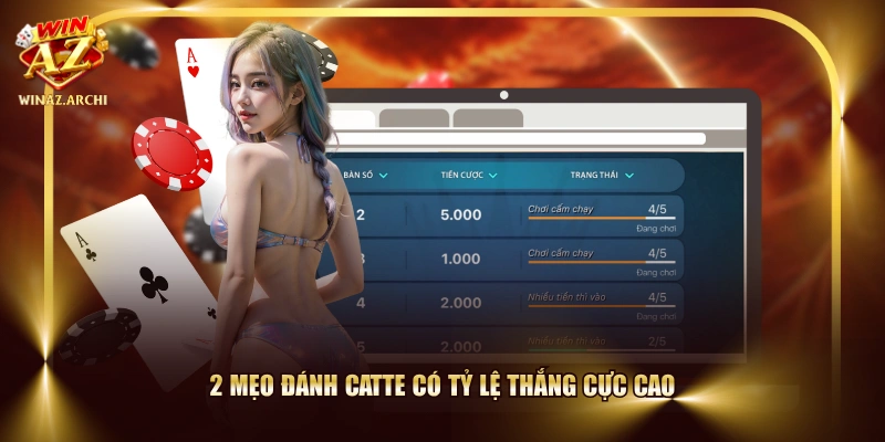 2 mẹo đánh Catte có tỷ lệ thắng cực cao