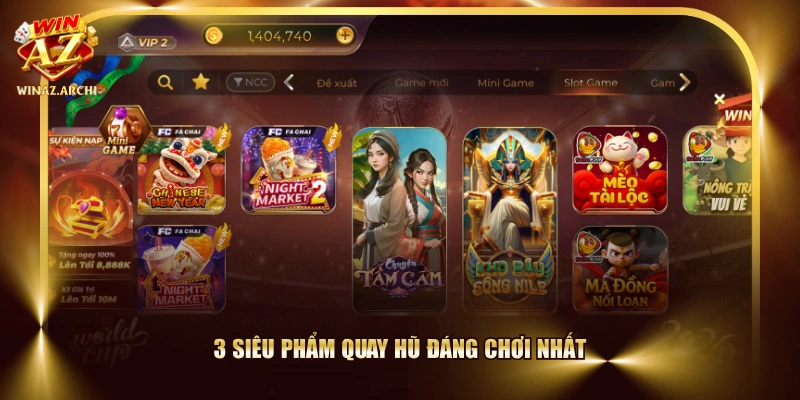3 siêu phẩm quay hũ đáng chơi nhất