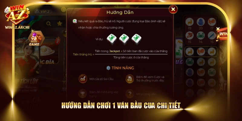 Hướng dẫn chơi 1 ván Bầu Cua chi tiết